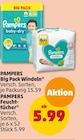 Aktuelles Big Pack Windeln oder Feuchttücher Angebot bei Penny in Nürnberg ab 15,59 €