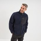 Veste effet sherpa zippée 3 poches bleu foncé homme à 19,99 € dans le catalogue La Halle