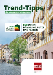 Bauzentrum Mayer Prospekt für Rohrbach: "Trend-Tipps FÜR DIE ENERGETISCHE SANIERUNG", 19 Seiten, 01.11.2024 - 10.11.2024