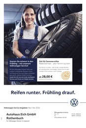 Volkswagen Prospekt für Rothenbuch: "Der Frühling startet mit Power", 1 Seite, 01.03.2026 - 31.05.2026