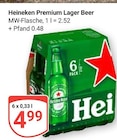 Aktuelle Heineken Angebote bei GLOBUS in Herne Aktuelles Premium Lager Beer Angebot bei GLOBUS in Herne ab 4,99 €