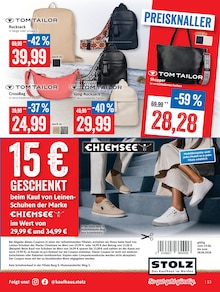 Rucksack im aktuellen Kaufhaus Stolz Prospekt (Kiel) Rucksack im Kaufhaus Stolz Prospekt "STOLZ. Das Kaufhaus im Norden." mit 16 Seiten (Kiel)