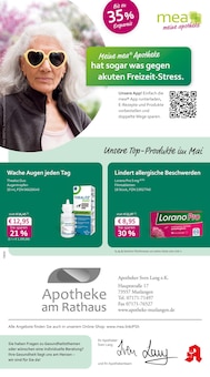 Aktueller mea - meine apotheke Prospekt "Unsere Mai-Angebote" für Mutlangen Aktueller mea - meine apotheke Prospekt für Mutlangen mit Seiten