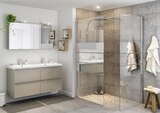 Paroi de douche à l'italienne Walk-In "Beloya" l.80 cm en verre effet miroir - GoodHome en promo chez Brico Dépôt Caen à 189,00 €