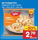 Fertiggerichte von iglo für 2,79 € bei Netto Marken-Discount im Angebot Fertiggerichte von iglo im aktuellen Netto Marken-Discount Prospekt