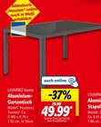 Aluminium-Gartentisch im Angebot bei Lidl in Straubing Aluminium-Gartentisch Angebote von LIVARNO home bei Lidl Straubing für 49,99 €