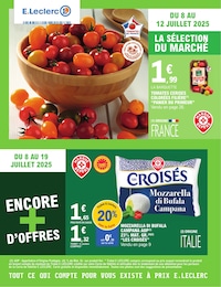 Catalogue E.Leclerc en cours à Grandpré et aux alentours : «TOUT CE QUI COMPTE POUR VOUS EXISTE À PRIX E.LECLERC» avec 44 pages, valable du 08/07/2025 au 19/07/2025
