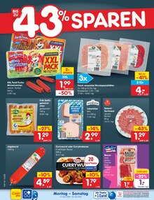 Fleisch im Netto Marken-Discount Prospekt "Aktuelle Angebote" mit 65 Seiten (Leipzig)