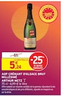 AOP Crémant d'Alsace Brut Millésimé - ARTHUR METZ en promo chez Intermarché Vigneux-sur-Seine à 5,24 €