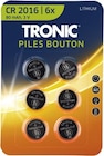 Piles bouton - TRONIC en promo chez Lidl Rouen à 1,49 €