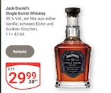 Aktuelle Jack Daniels Angebote bei GLOBUS in Bad Homburg (Höhe) Aktuelles Single Barrel Whiskey Angebot bei GLOBUS in Bad Homburg (Höhe) ab 29,99 €