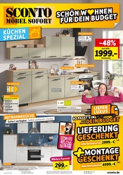 Sconto SB Möbel & Einrichtung Prospekt der aktuellen Woche mit 8 Seiten, gültig von 28.06.2025 bis 18.07.2025, in Gerwisch und Umgebung Aktueller Sconto SB Möbel & Einrichtung Prospekt in Gerwisch und Umgebung, "KÜCHEN SPEZIAL" mit 8 Seiten, 28.06.2025 - 18.07.2025