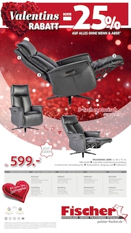 Relaxsessel im Polstermöbel Fischer Prospekt "Valentins-RABATT" mit 16 Seiten (Erlangen)