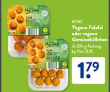 Vegane Falafel im ALDI SÜD Prospekt Vegane Falafel von MyVay im aktuellen ALDI SÜD Prospekt für 1,79 €