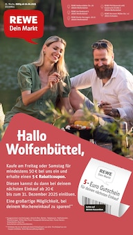 REWE Prospekt Wolfenbüttel "Dein Markt" mit 32 Seiten