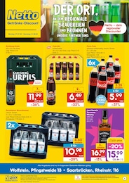 Der aktuelle Netto Marken-Discount Prospekt "DER ORT, AN DEM DU IMMER AUSGEZEICHNETE PREISE FINDEST." mit  Seiten (Saarbrücken)