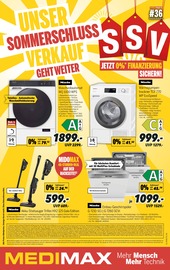 Aktueller MEDIMAX Prospekt mit Kaffee, "UNSER SOMMERSCHLUSSVERKAUF GEHT WEITER!", Seite 1