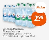 Mineralwasser von Franken Brunnen im aktuellen tegut Prospekt für 2,99 €