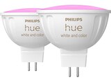 Hue White & Col. Amb. MR16 Doppelpack Smarte Glühbirne RGB im MediaMarkt Saturn Prospekt Hue White & Col. Amb. MR16 Doppelpack Smarte Glühbirne RGB von PHILIPS im aktuellen MediaMarkt Saturn Prospekt für 87,99 €