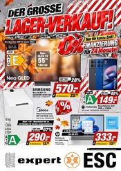 Flachbildfernseher im expert Prospekt in Cottbus Aktueller expert Prospekt mit Flachbildfernseher, "DER GROSSE LAGERVERKAUF", Seite 1