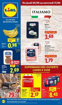 Prospectus Lidl de la semaine "Le vrai prix des bonnes choses" avec 1 pages, valide du 05/06/2025 au 11/06/2025 pour Nogent-sur-Seine et alentours