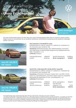 Volkswagen Prospekt für Heidenheim mit 2 Seiten Volkswagen Prospekt für Heidenheim: "Sorgt für wachsende Begeisterung - Unser Frühlingsdeal", 2 Seiten, 05.06.2021 - 02.07.2021