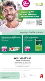 mea - meine apotheke Prospekt für Essen mit 4 Seiten mea - meine apotheke Prospekt für Essen: "Unsere August-Angebote", 4 Seiten, 01.08.2026 - 31.08.2026