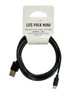 Promo Cable USB 2.0 Type-A/Type-C - 1,5 m - noir - LES PRIX MINI à 1,59 € dans le catalogue Bureau Vallée à Biganos