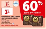 BÂTONNETS DE GLACE CARAMEL SALÉ & AMANDES - MAGNUM dans le catalogue Auchan Supermarché