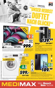 Aktueller MEDIMAX Prospekt (Barleben, 9 Seiten zum blättern MEDIMAX Prospekt UNSER HERBST DUFTET NACH GLÜCK mit 9 Seiten