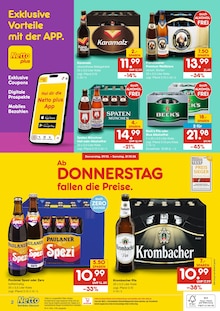 Franziskaner im Netto Marken-Discount Prospekt "DER ORT, AN DEM DU IMMER AUSGEZEICHNETE PREISE FINDEST." mit 2 Seiten (Ludwigshafen (Rhein))