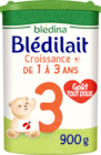 BLÉDILAIT CROISSANCE 3 BLÉDINA - BLEDINA en promo chez Auchan Hypermarché BLÉDILAIT CROISSANCE 3 BLÉDINA - BLEDINA dans le catalogue Auchan Hypermarché