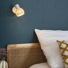 Spot patère E14 40W Corep Calanques blanc L.10 x H.13 x P.14 cm - Corep dans le catalogue Castorama