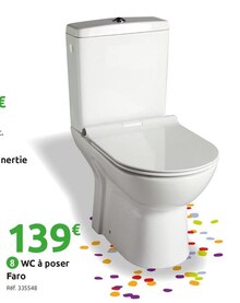 Mr Bricolage Saint-Lambert-la-Potherie - WC à poser Faro Promo WC à poser Faro dans le catalogue Mr Bricolage "Offrez un coup de neuf à votre intérieur." à Saint-Lambert-la-Potherie