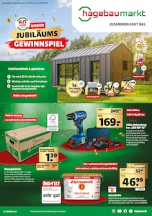 Aktueller Hagebaumarkt Prospekt "UNSER JUBILÄUMSGEWINNSPIEL" Seite 1 von 20 Seiten für Wolfsburg