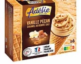 Cônes glacés vanille pécan - ADÉLIE en promo à 1,65 € chez Intermarché Cônes glacés vanille pécan - ADÉLIE dans le catalogue Intermarché