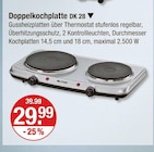 Doppelkochplatte DK 28 im aktuellen V-Markt Prospekt für 29,99 €