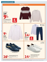Prix et réduction Chaussures dans le prospectus Auchan Hypermarché en cours Offre Chaussures dans le catalogue Auchan Hypermarché du moment à la page 68