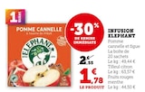 Infusion Pomme Cannelle - Elephant en promo chez Super U Valenciennes à 1,78 €