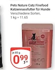 Aktuelles Catz Finefood Katzennassfutter für Hunde Angebot bei GLOBUS in Mannheim ab 0,99 €