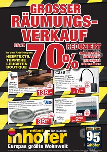 Teppichboden im aktuellen Möbel Inhofer Prospekt (Ulm) Teppichboden im Möbel Inhofer Prospekt "GROSSER RÄUMUNGSVERKAUF" mit 12 Seiten (Ulm)