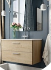 Promo Meuble vasque Mall + miroir spot LED à 209,99 € dans le catalogue Mr.Bricolage à Saint-Jouan-des-Guérets