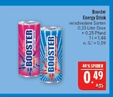 Energy Drink im Angebot bei Marktkauf in Plauen Energy Drink Angebote von Booster bei Marktkauf Plauen für 0,49 €