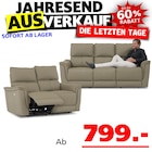 Antonio 3-Sitzer oder 2-Sitzer Sofa bei Seats and Sofas im Hanau Prospekt für 799,00 €