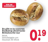 Aktuelles Ofenfrische Brötchen Angebot bei E center in Heidelberg ab 0,19 €