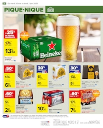Prix et réduction Heineken dans le prospectus Carrefour en cours Offre Heineken dans le catalogue Carrefour du moment à la page 36