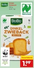 Dinkel-Zwieback von BioBio im aktuellen Netto Marken-Discount Prospekt