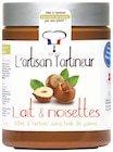 Pâte à tartiner lait et noisettes - L'ARTISAN TARTINEUR en promo chez Intermarché Pâte à tartiner lait et noisettes - L'ARTISAN TARTINEUR dans le catalogue Intermarché