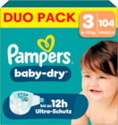 COUCHES BABY DRY PAMPERS - PAMPERS - Auchan Hypermarché à Roubaix COUCHES BABY DRY PAMPERS - PAMPERS en promo chez Auchan Hypermarché Roubaix à 19,77 €