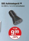 Autloladegerät im V-Markt Prospekt Autloladegerät von SBS im aktuellen V-Markt Prospekt für 9,99 €